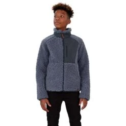 Obermeyer TB Landry Sherpa Jacket - Boy's (Teen) -Ski Series fw23 obermeyer boystblandrysherpajacket slated