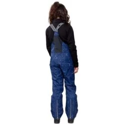 Obermeyer Anya Bib Pant - Girl's (Teen) -Ski Series fw23 obermeyer girlsanyabibpant mymoon stars 2