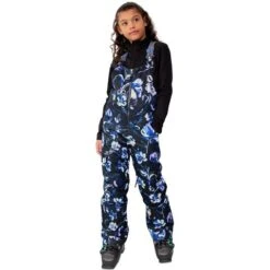 Obermeyer Anya Bib Pant - Girl's (Teen) -Ski Series fw23 obermeyer girlsanyabibpant nightlife 1