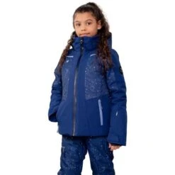 Obermeyer Leia Jacket - Girl's (Teen) -Ski Series fw23 obermeyer girlsleiajacket navy 1