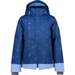 Obermeyer Taja Print Jacket - Girl's (Teen) -Ski Series fw23 obermeyer girlstajaprintjacket mymoon stars 6