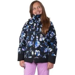 Obermeyer Taja Print Jacket - Girl's (Teen) -Ski Series fw23 obermeyer girlstajaprintjacket nightlife 1