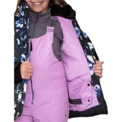 Obermeyer Taja Print Jacket - Girl's (Teen) -Ski Series fw23 obermeyer girlstajaprintjacket nightlife 4