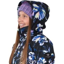 Obermeyer Taja Print Jacket - Girl's (Teen) -Ski Series fw23 obermeyer girlstajaprintjacket nightlife 6