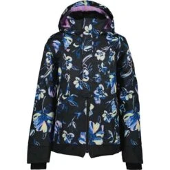 Obermeyer Taja Print Jacket - Girl's (Teen) -Ski Series fw23 obermeyer girlstajaprintjacket nightlife 8