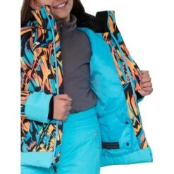 Obermeyer Taja Print Jacket - Girl's (Teen) -Ski Series fw23 obermeyer girlstajaprintjacket swirlwind 3