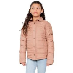Obermeyer TG Willa Puffy Shirt - Girl's (Teen) 11 Obermeyer TG Willa Puffy Shirt - Girl's (Teen) -Ski Series fw23 obermeyer girlstgwillapuffyshirt saddle