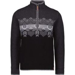 Obermeyer Brady ½ Zip Sweater - Men's 16 Obermeyer Brady ½ Zip Sweater - Men's -Ski Series fw23 obermeyer mensbradyhalfzipsweater coal 3