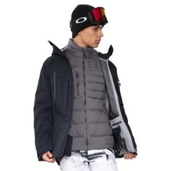 Obermeyer Highlands Shell Jacket - Men's -Ski Series fw23 obermeyer menshighlandsshelljacket black 3