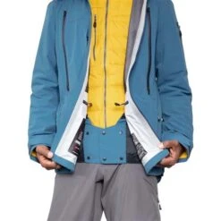 Obermeyer Highlands Shell Jacket - Men's -Ski Series fw23 obermeyer menshighlandsshelljacket blueagave 4