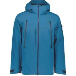 Obermeyer Highlands Shell Jacket - Men's -Ski Series fw23 obermeyer menshighlandsshelljacket blueagave 6