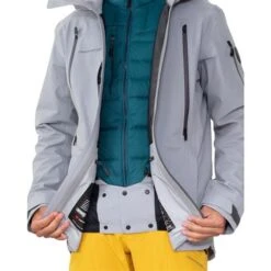 Obermeyer Highlands Shell Jacket - Men's -Ski Series fw23 obermeyer menshighlandsshelljacket shale 4