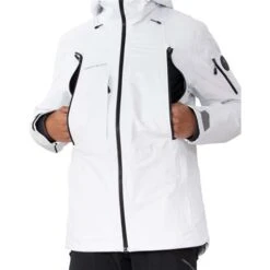 Obermeyer Highlands Shell Jacket - Men's -Ski Series fw23 obermeyer menshighlandsshelljacket white 3