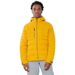 Obermeyer Klaus Down Hoody - Men's -Ski Series fw23 obermeyer mensklausdownhoody goldenhour 1