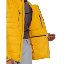 Obermeyer Klaus Down Hoody - Men's -Ski Series fw23 obermeyer mensklausdownhoody goldenhour 5