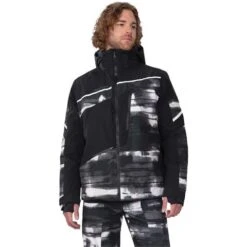 Obermeyer Kodiak Jacket - Men's -Ski Series fw23 obermeyer menskodiakjacket blackout 1