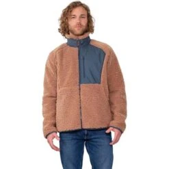 Obermeyer Landry Sherpa Jacket - Men's 10 Obermeyer Landry Sherpa Jacket - Men's -Ski Series fw23 obermeyer menslandrysherpajacket saddle