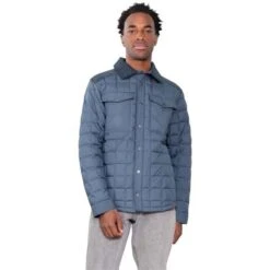 Obermeyer Wilder Down Shirt - Men's -Ski Series fw23 obermeyer menswilderdownshirt rawindigo