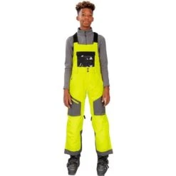 Obermeyer Connor Bib Pant - Boy's (Teen) -Ski Series fw23 obermeyer teenboysconnorbibpant electrify 1