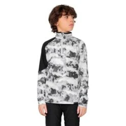 Obermeyer Transport 1/4 Zip - Boy's (Teen) -Ski Series fw23 obermeyer teenboystransportquarterzip flyover 1