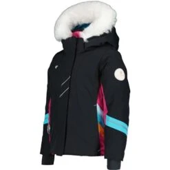 Obermeyer Cara Mia Jacket - Girl's -Ski Series fw23 obermeyer toddlergirlscaramiajacket black 3