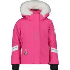 Obermeyer Cara Mia Jacket - Girl's -Ski Series fw23 obermeyer toddlergirlscaramiajacket pinkpower 1