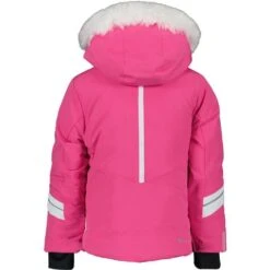 Obermeyer Cara Mia Jacket - Girl's -Ski Series fw23 obermeyer toddlergirlscaramiajacket pinkpower 2