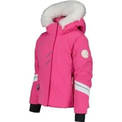 Obermeyer Cara Mia Jacket - Girl's -Ski Series fw23 obermeyer toddlergirlscaramiajacket pinkpower 3