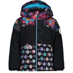 Obermeyer Colette Jacket - Girl's -Ski Series fw23 obermeyer toddlergirlscolettejacket winterbouquet 1