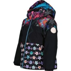 Obermeyer Colette Jacket - Girl's -Ski Series fw23 obermeyer toddlergirlscolettejacket winterbouquet 3