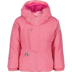 Obermeyer Livia Jacket - Girl's -Ski Series fw23 obermeyer toddlergirlsliviajacket snowypinks 1