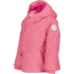 Obermeyer Livia Jacket - Girl's -Ski Series fw23 obermeyer toddlergirlsliviajacket snowypinks 3