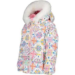 Obermeyer Roselet Jacket - Girl's 39 Obermeyer Roselet Jacket - Girl's -Ski Series fw23 obermeyer toddlergirlsroseletjacket whitesnowflakes 3