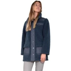 Obermeyer Andie Sherpa Jacket - Women's -Ski Series fw23 obermeyer womensandiesherpajacket rawindigo