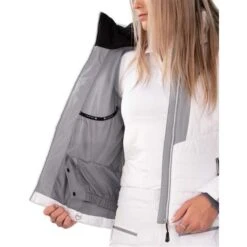 Obermeyer Como Jacket - Women's -Ski Series fw23 obermeyer womenscomojacket white 3