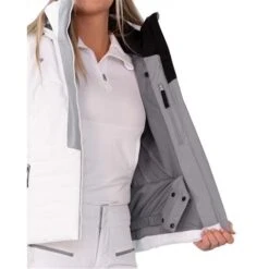 Obermeyer Como Jacket - Women's -Ski Series fw23 obermeyer womenscomojacket white 4