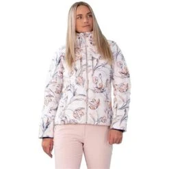 Obermeyer Devon Down Jacket - Women's -Ski Series fw23 obermeyer womensdevondownjacket gaiasfloral 1