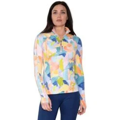 Obermeyer Discover 1/4 Zip - Women's 17 Obermeyer Discover 1/4 Zip - Women's -Ski Series fw23 obermeyer womensdiscoverquarterzip paintbrush 1