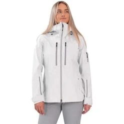 Obermeyer Highlands Shell Jacket - Women's -Ski Series fw23 obermeyer womenshighlandsshelljacket frosted 1