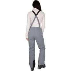 Obermeyer Malta Bib Overalls - Women's -Ski Series fw23 obermeyer womensmaltabiboveralls blackdenim 3