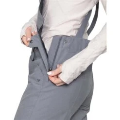 Obermeyer Malta Bib Overalls - Women's -Ski Series fw23 obermeyer womensmaltabiboveralls blackdenim 5