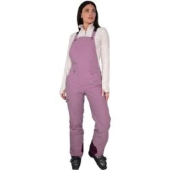Obermeyer Malta Bib Overalls - Women's -Ski Series fw23 obermeyer womensmaltabiboveralls denimbeet 1