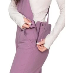 Obermeyer Malta Bib Overalls - Women's -Ski Series fw23 obermeyer womensmaltabiboveralls denimbeet 3