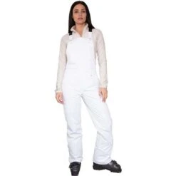 Obermeyer Malta Bib Overalls - Women's -Ski Series fw23 obermeyer womensmaltabiboveralls white 1