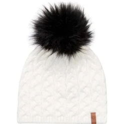 Obermeyer NYC FF Pom Beanie - Women's 7 Obermeyer NYC FF Pom Beanie - Women's -Ski Series fw23 obermeyer womensnycffpombeanie white