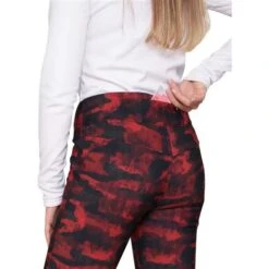 Obermeyer Printed Bond Pant - Women's 35 Obermeyer Printed Bond Pant - Women's -Ski Series fw23 obermeyer womensprintedbondpant redsky 3