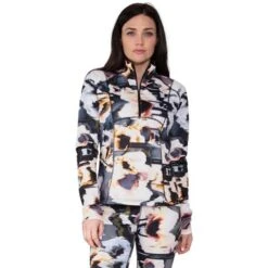 Obermeyer Sarah 1/4 Zip - Women's -Ski Series fw23 obermeyer womenssarahquarterzip glitchy 1