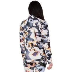 Obermeyer Sarah 1/4 Zip - Women's -Ski Series fw23 obermeyer womenssarahquarterzip glitchy 2