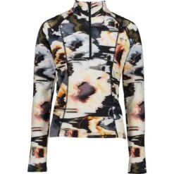 Obermeyer Sarah 1/4 Zip - Women's -Ski Series fw23 obermeyer womenssarahquarterzip glitchy 3