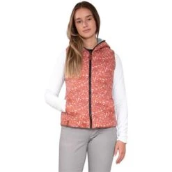 Obermeyer Zoe Reversible Down Vest - Women's -Ski Series fw23 obermeyer womenszoereversibledownvest rosedust